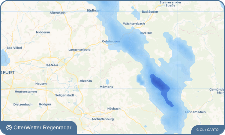 Widget-Vorschau für Geiselbach Wetter-Widget-Vorschau mit Vorhersagedaten für Geiselbach