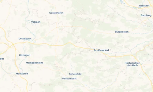 Regenradar-Vorschau: aktuelle Niederschläge in Geiselwind und Umgebung