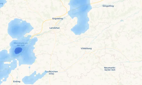 Regenradar Vorschaubild - Aktuelle Niederschläge in Geisenhausen und Umgebung