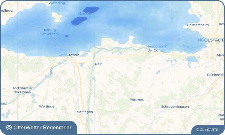 OtterWetter Regenradar-Widget Gempfing