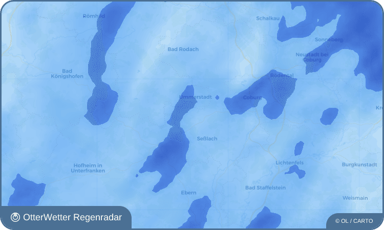 OtterWetter Regenradar-Widget Gemünda in Oberfranken
