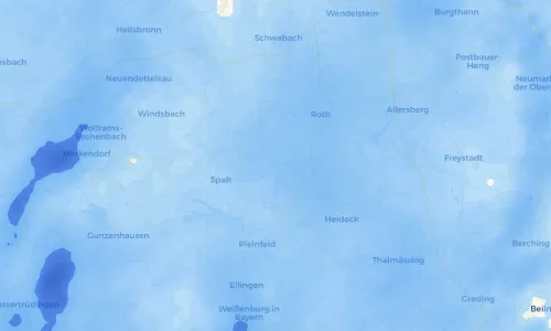 Regenradar Vorschaubild - Aktuelle Niederschläge in Georgensgmünd und Umgebung