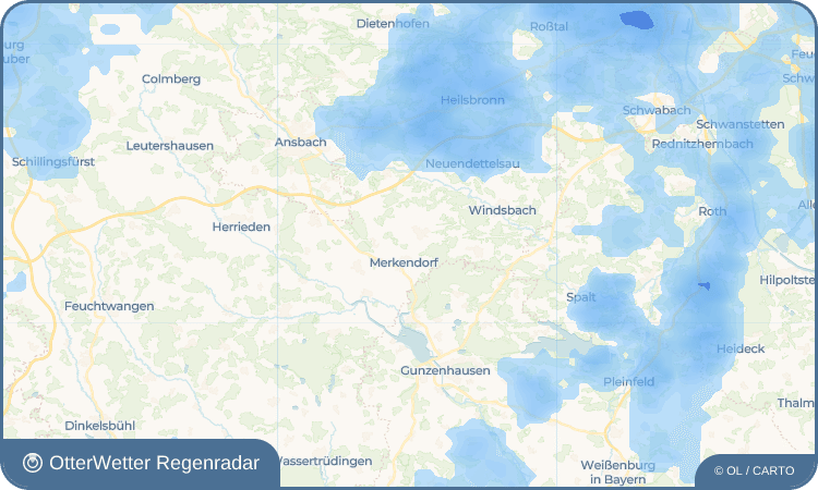 OtterWetter Regenradar-Widget Gerbersdorf