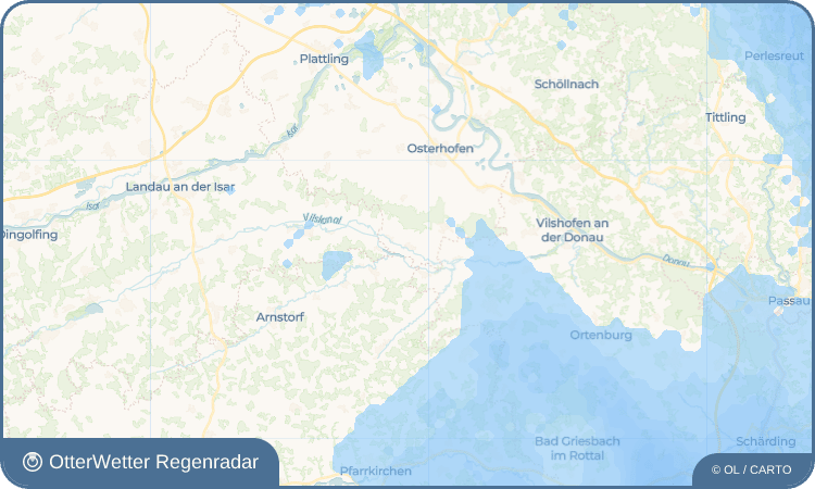 OtterWetter Regenradar-Widget Gergweis