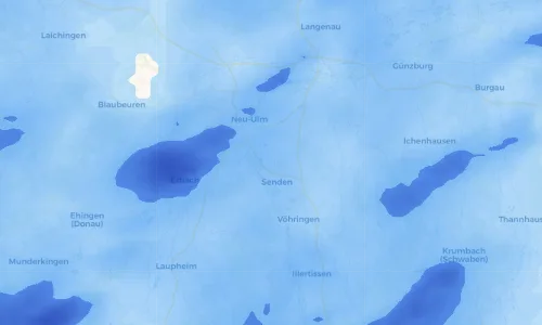 Regenradar Vorschaubild - Aktuelle Niederschläge in Gerlenhofen und Umgebung