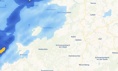 Regenradar Vorschaubild - Aktuelle Niederschläge in Geroldsgrün und Umgebung