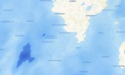 Regenradar Vorschaubild - Aktuelle Niederschläge in Gersbach und Umgebung