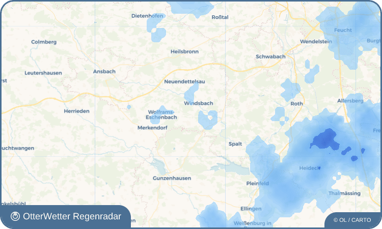 OtterWetter Regenradar-Widget Gersbach