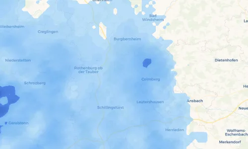 Regenradar Vorschaubild - Aktuelle Niederschläge in Geslau und Umgebung
