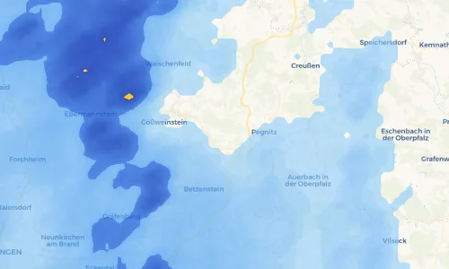 Regenradar Vorschaubild - Aktuelle Niederschläge in Geusmanns und Umgebung