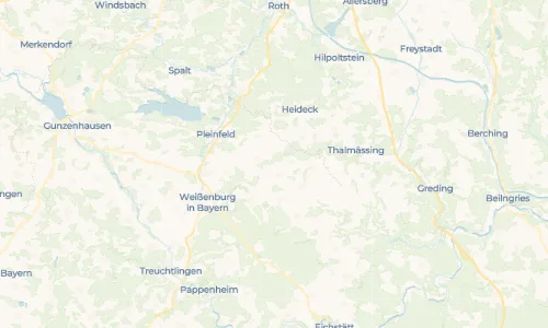 Regenradar Geyern: aktuelle Niederschläge in Geyern und Umgebung, Stand 25. Oktober 2026 um 10:30 Uhr
