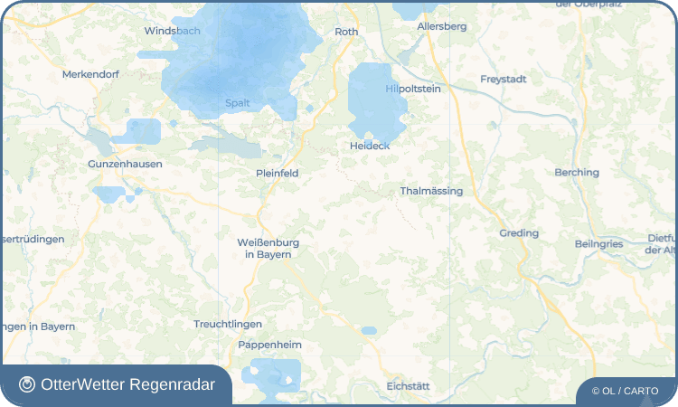 OtterWetter Regenradar-Widget Geyern
