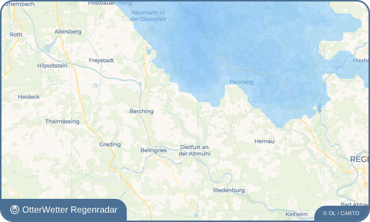 OtterWetter Regenradar-Widget Gimpertshausen