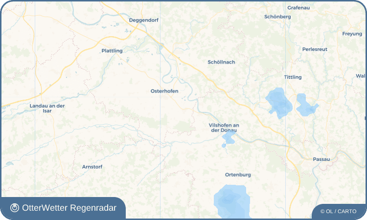 OtterWetter Regenradar-Widget Girching