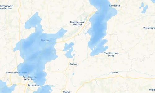 Regenradar Vorschaubild - Aktuelle Niederschläge in Glaslern und Umgebung
