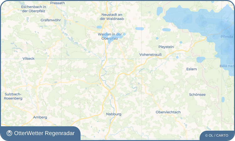 OtterWetter Regenradar-Widget Glaubendorf