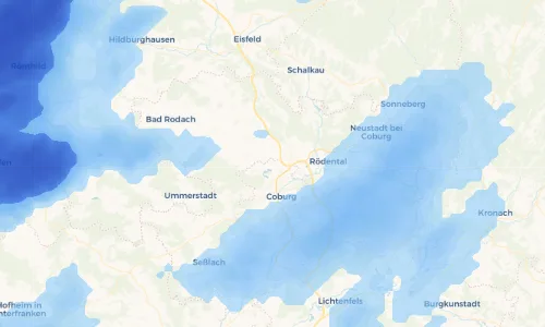 Regenradar Vorschaubild - Aktuelle Niederschläge in Glend und Umgebung