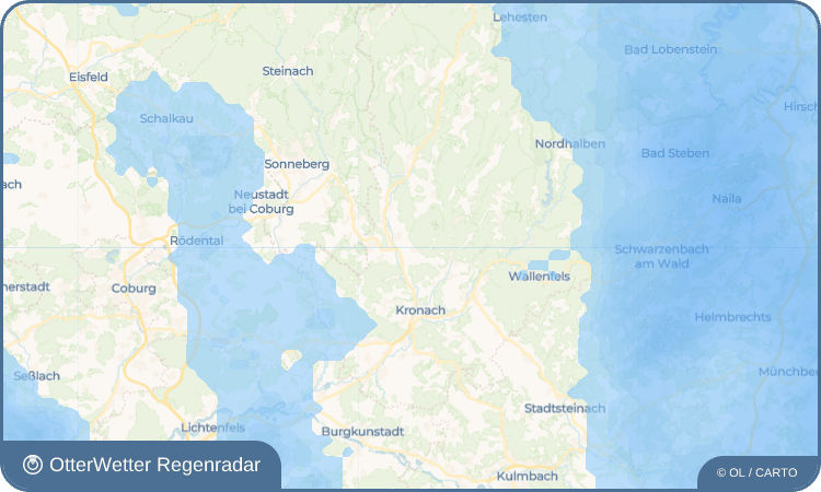 OtterWetter Regenradar-Widget Glosberg