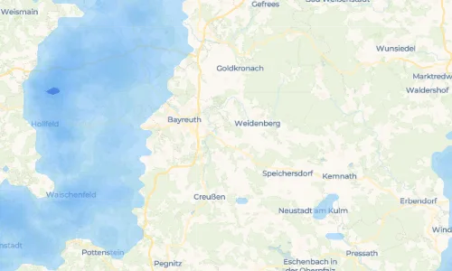 Regenradar Glotzdorf: aktuelle Niederschläge in Glotzdorf und Umgebung, Stand 22. Oktober 2026 um 4:05 Uhr