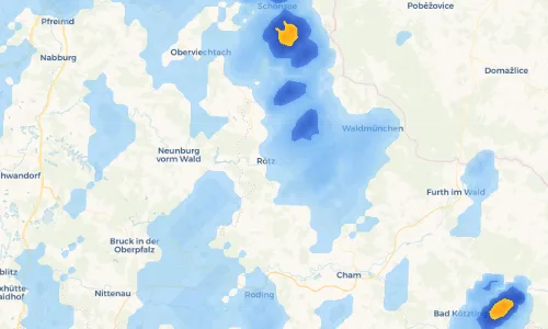 Regenradar Vorschaubild - Aktuelle Niederschläge in Gmünd und Umgebung