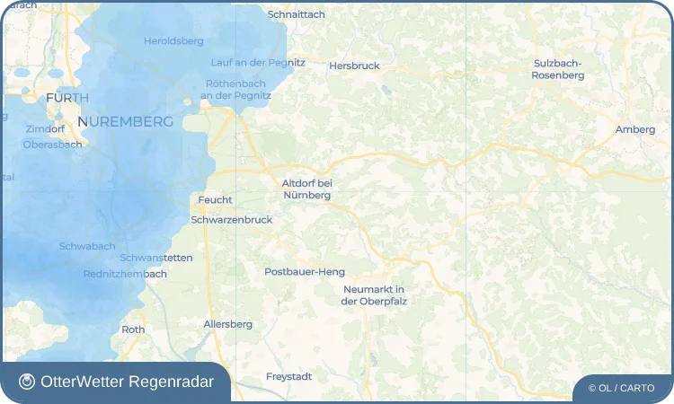 Widget-Vorschau für Gnadenberg Wetter-Widget-Vorschau mit Vorhersagedaten für Gnadenberg