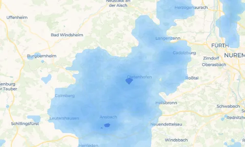 Regenradar Vorschaubild - Aktuelle Niederschläge in Götteldorf und Umgebung