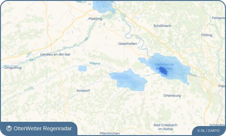 Wetter-Widget-Vorschau mit Vorhersagedaten für Göttersdorf