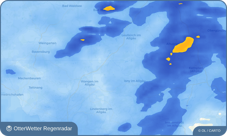 OtterWetter Regenradar-Widget Göttlishofen