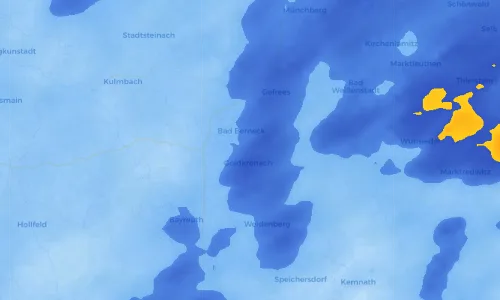 Regenradar Vorschaubild - Aktuelle Niederschläge in Goldmühl und Umgebung