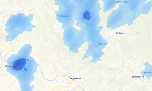 Regenradar Vorschaubild - Aktuelle Niederschläge in Gotteszell und Umgebung