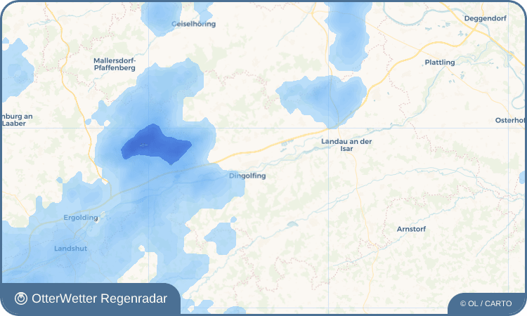 OtterWetter Regenradar-Widget Gottfriedingerschwaige