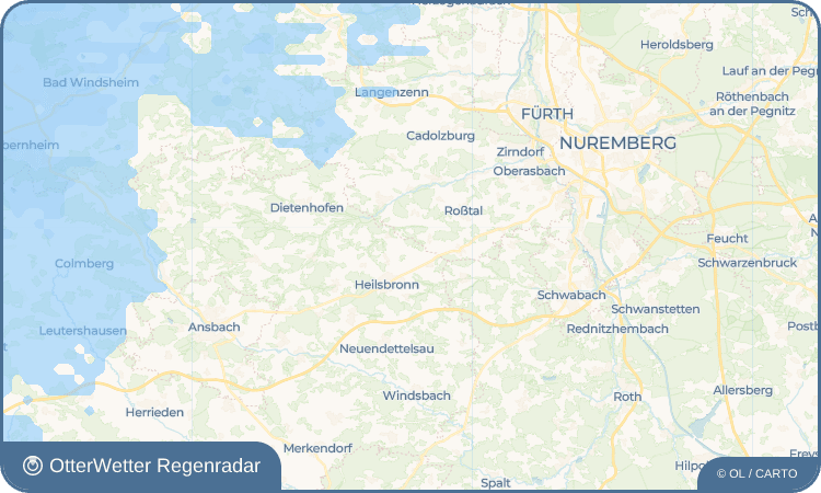 OtterWetter Regenradar-Widget Gottmannsdorf