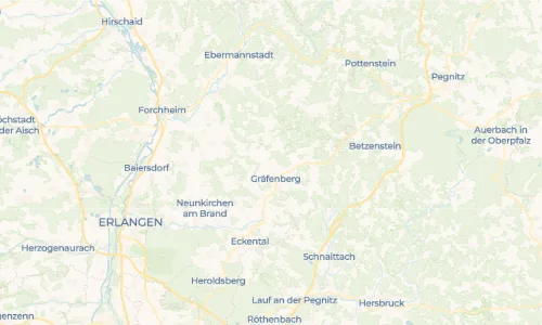 Regenradar Vorschaubild - Aktuelle Niederschläge in Gräfenbergerhüll und Umgebung