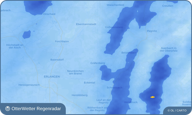 OtterWetter Regenradar-Widget Gräfenbergerhüll