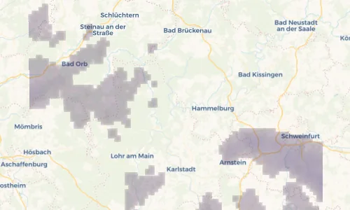 Regenradar Vorschaubild - Aktuelle Niederschläge in Gräfendorf und Umgebung