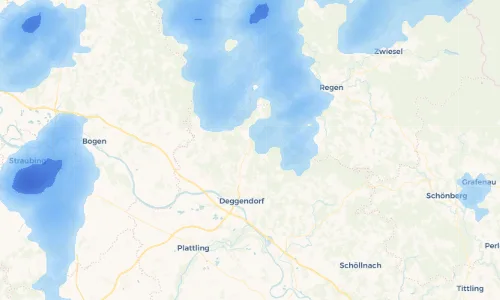 Regenradar Vorschaubild - Aktuelle Niederschläge in Grafling und Umgebung