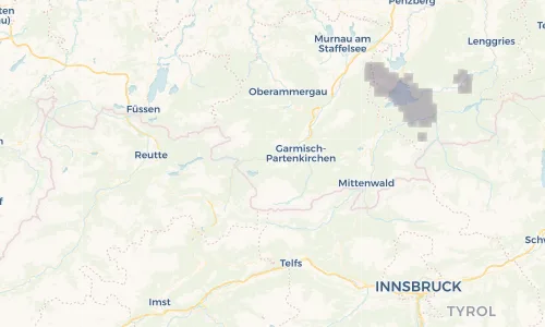 Regenradar Vorschaubild - Aktuelle Niederschläge in Grainau und Umgebung