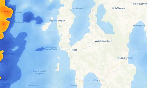 Regenradar-Vorschau: aktuelle Niederschläge in Grassersdorf und Umgebung