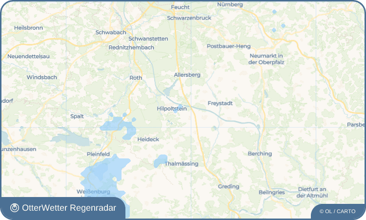 OtterWetter Regenradar-Widget Grauwinkl