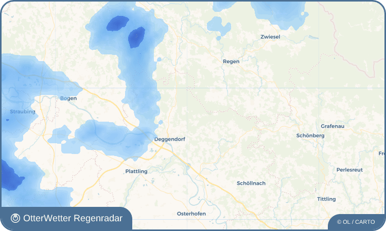 OtterWetter Regenradar-Widget Greising