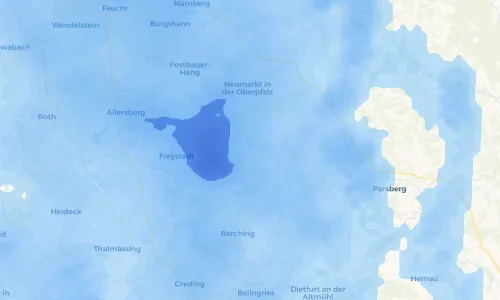 Regenradar Vorschaubild - Aktuelle Niederschläge in Greißelbach und Umgebung