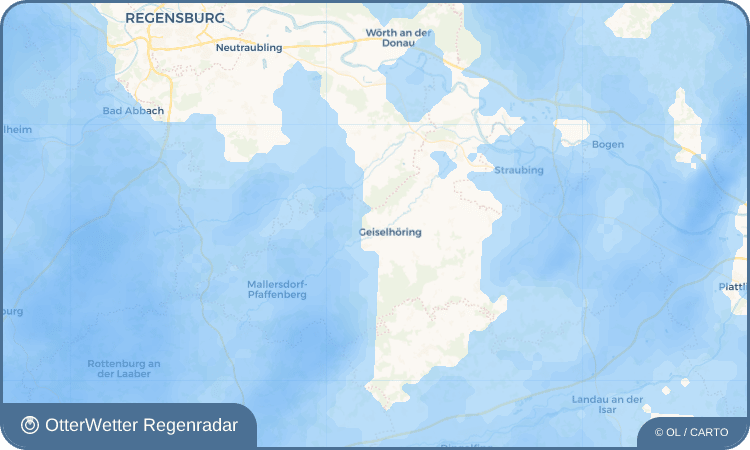 Wetter-Widget-Vorschau mit Vorhersagedaten für Greißing
