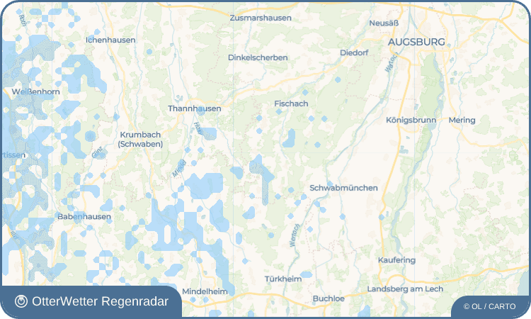 OtterWetter Regenradar-Widget Grimoldsried