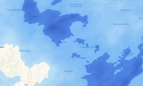 Regenradar Vorschaubild - Aktuelle Niederschläge in Grimolzhausen und Umgebung