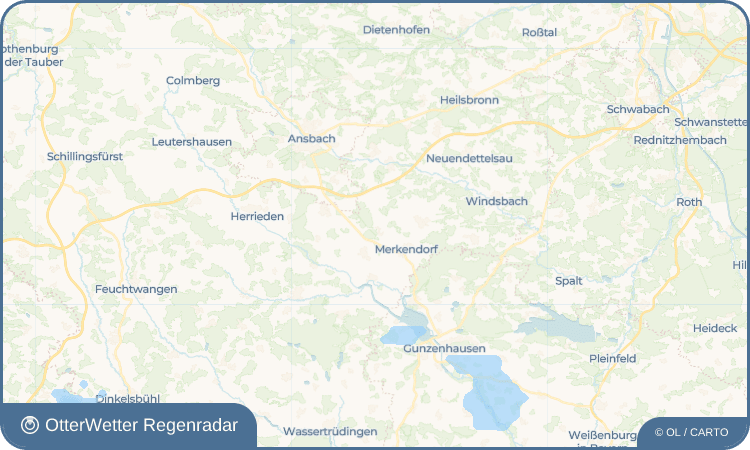 OtterWetter Regenradar-Widget Großbreitenbronn