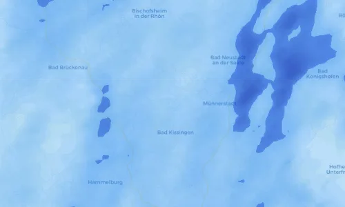 Regenradar Vorschaubild - Aktuelle Niederschläge in Großenbrach und Umgebung