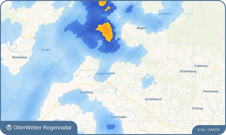 Wetter-Widget-Vorschau mit Vorhersagedaten für Großfilling