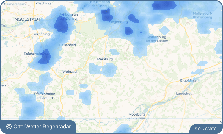 OtterWetter Regenradar-Widget Großgundertshausen