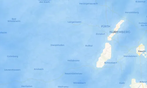 Regenradar Vorschaubild - Aktuelle Niederschläge in Großhabersdorf und Umgebung