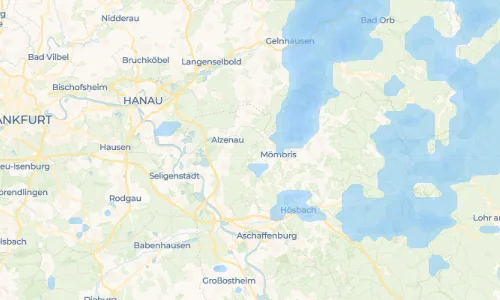 Regenradar Vorschaubild - Aktuelle Niederschläge in Großhemsbach und Umgebung